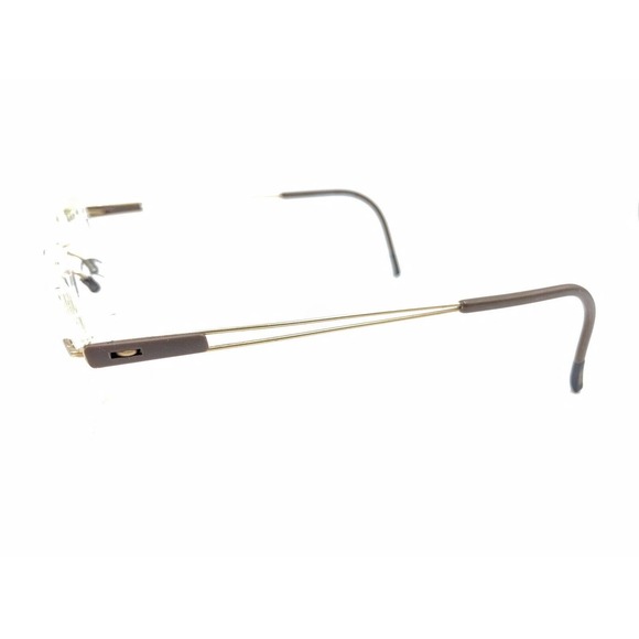 Silhouette 7661 20 6052 Titanium Brown Rimless Eyeglasses Frames 19 140 Austria - Picture 7 of 13
